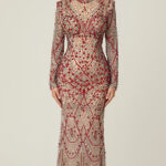 Red Rhinestone Dress